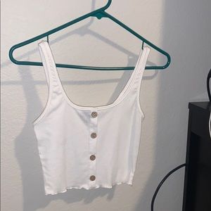 White crop top (: